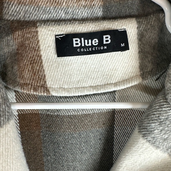 Blue B Collection Women's Plaid Lightweight Crop Jacket (Gray) Size Medium - Picture 9 of 12